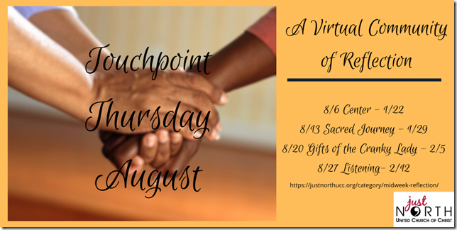 Touchpoint Thursday for August with zoom link