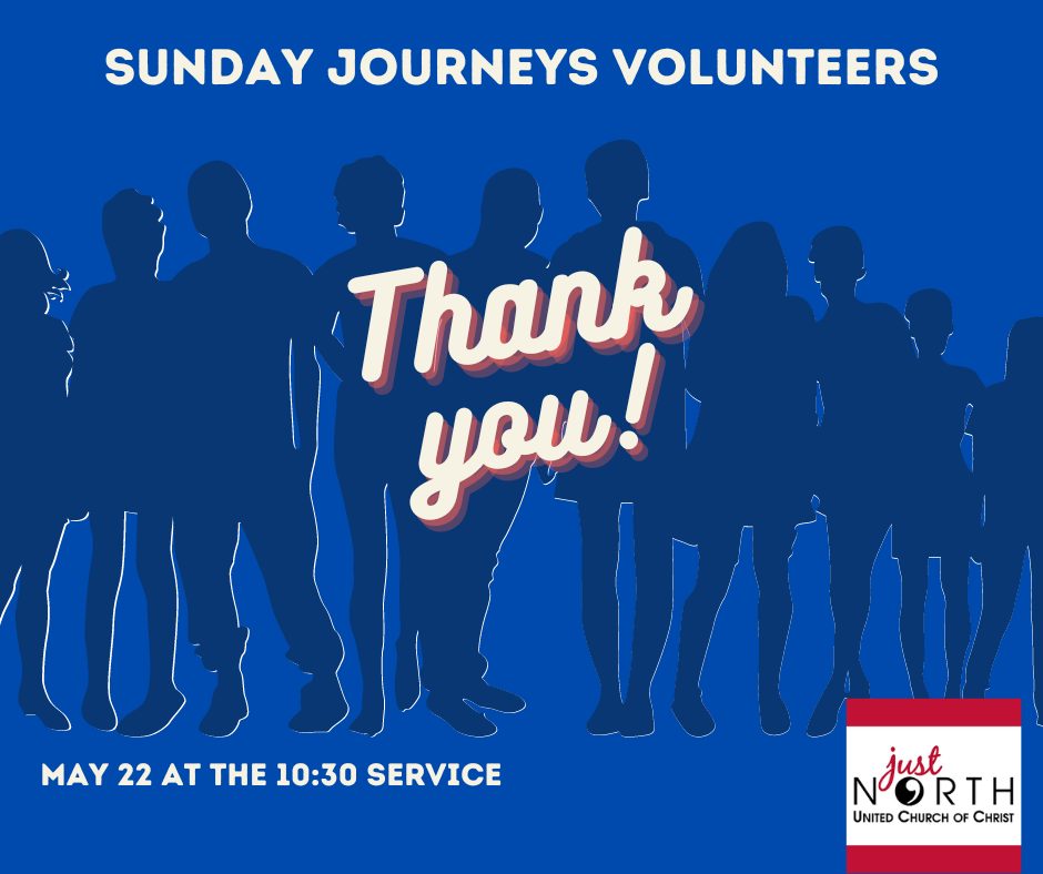 thank you sunday journeys volunteers