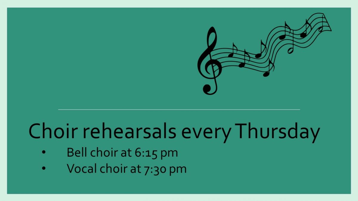 Choir Rehearsals Resume