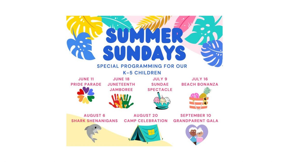 Summer Sundays for Children in Grades K-5